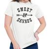 Sweet And Savage Attitude Best Friend Gift Womens Graphic Crewneck T Shirt Tee