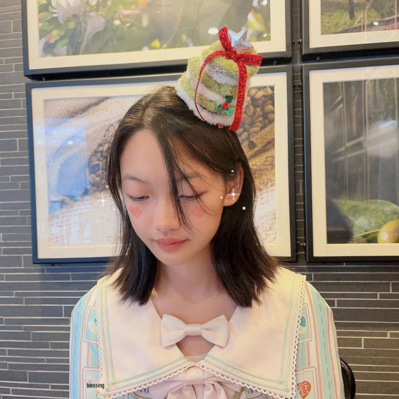 2025 Festive Bow and Hat Hair Accessories for Women and Girls: Christmas Headband & Hair Clip