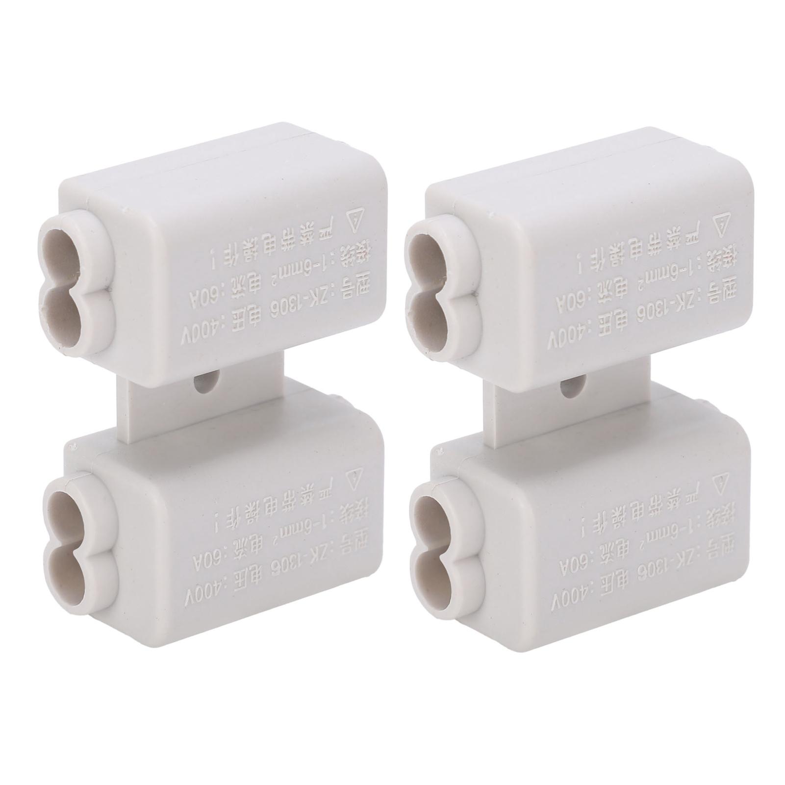 

2Pcs HighPower Main Splitter 2Position TShape Wiring Terminal Block ZK1306 400V 60A