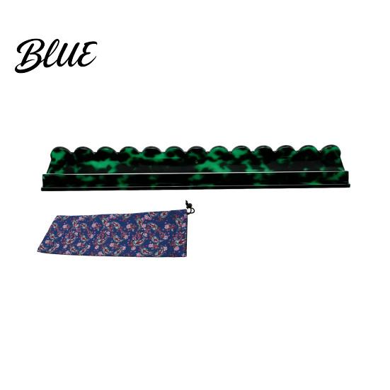 Mahjong Accessory 1/4Pcs Rack with Magnetic Pusher & Storage Bag Scalloped Acrylic Mah Table Organizer Jongg Tile Holder Bar Gift for American