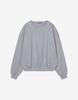 ADLIELOS Border Collarless Half-Zip Sweatshirt [Melange Grey]