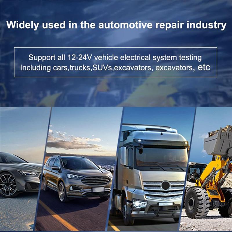 A34R 5-40V P100 Electrical System Tester With LCD Display Resistance Voltage Tester, Function Car Electric Circuit Tester