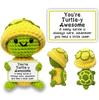 Positive Energy Crochet Doll Pocket Hug Handmade Knitted Plush Potato Plant Avocado Bee Turtle Duck Funny Emotional Support Gift