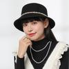 Autumn and Winter New Woolen Top Hat Warm Dome Fisherman Hat Children's Simple Temperament Retro Age-reducing Trendy Hat