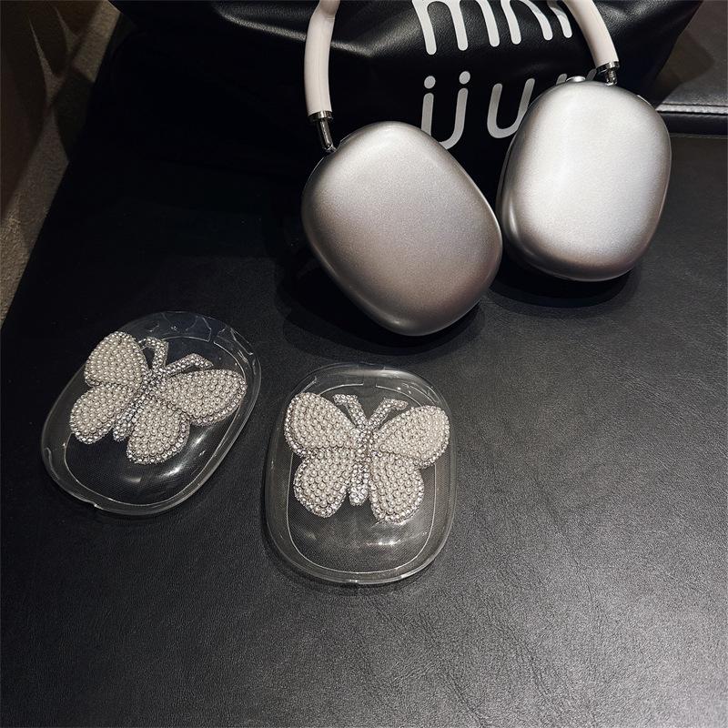 Ins Butterfly for Apple AirPods Max Protective Case Headset Soft Case Transparent Cute Simple Female