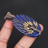 Handmade Lapis Lazuli Tree of Life Pendant Copper Wire Wrapped Pendant Blue Gemstone Jewelry Gift for Women