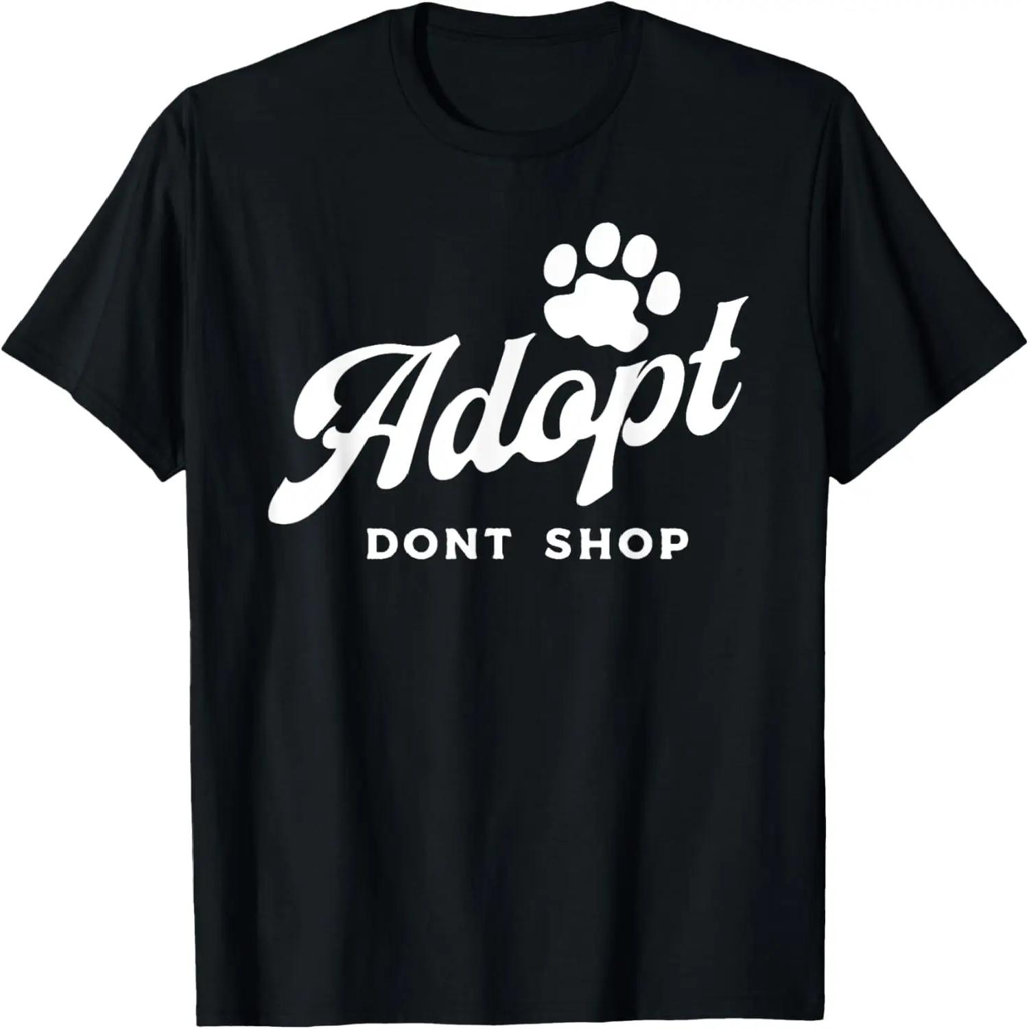 Funny Vintage Adopt Dont Shop - Men Women Tee T-Shirt S