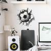 Kreative Wanddurchbruch Fußball Schlafzimmer Wohnzimmer Hintergrund Verschönerung Dekoration Wandaufkleber