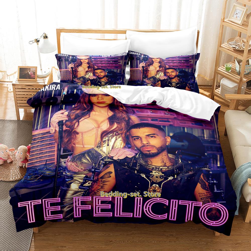 Rauw Alejandro Set Lenzuola Singolo Gemello Matrimoniale Queen King Size Set Lenzuola Letto Adulto Bambino Camera da Letto Tute Tre Pezzi Set Lenzuola Anime
