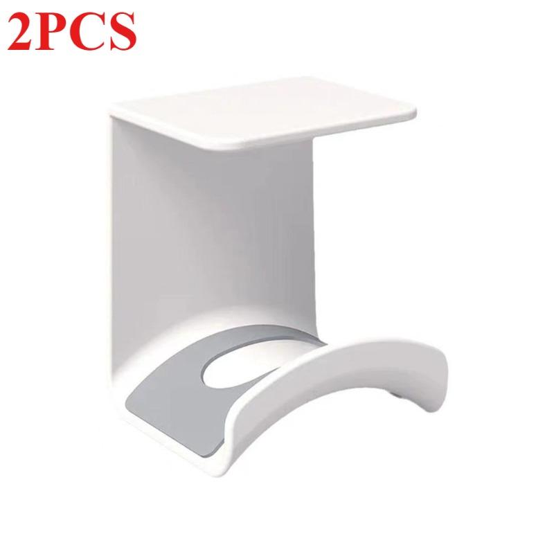 Universal Headphone Stand Adhensive Plastic Wall Mount Hanger Under Desk Headset Rack Holder Support for Gaming Earphone Bracket