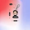 BTS Edgy Black Leather Jacket Cartoon Acrylic Keychain, Bangtan Boys Edgy Cartoon Figure Keyring, Kpop ARMY Fans Bag Charm