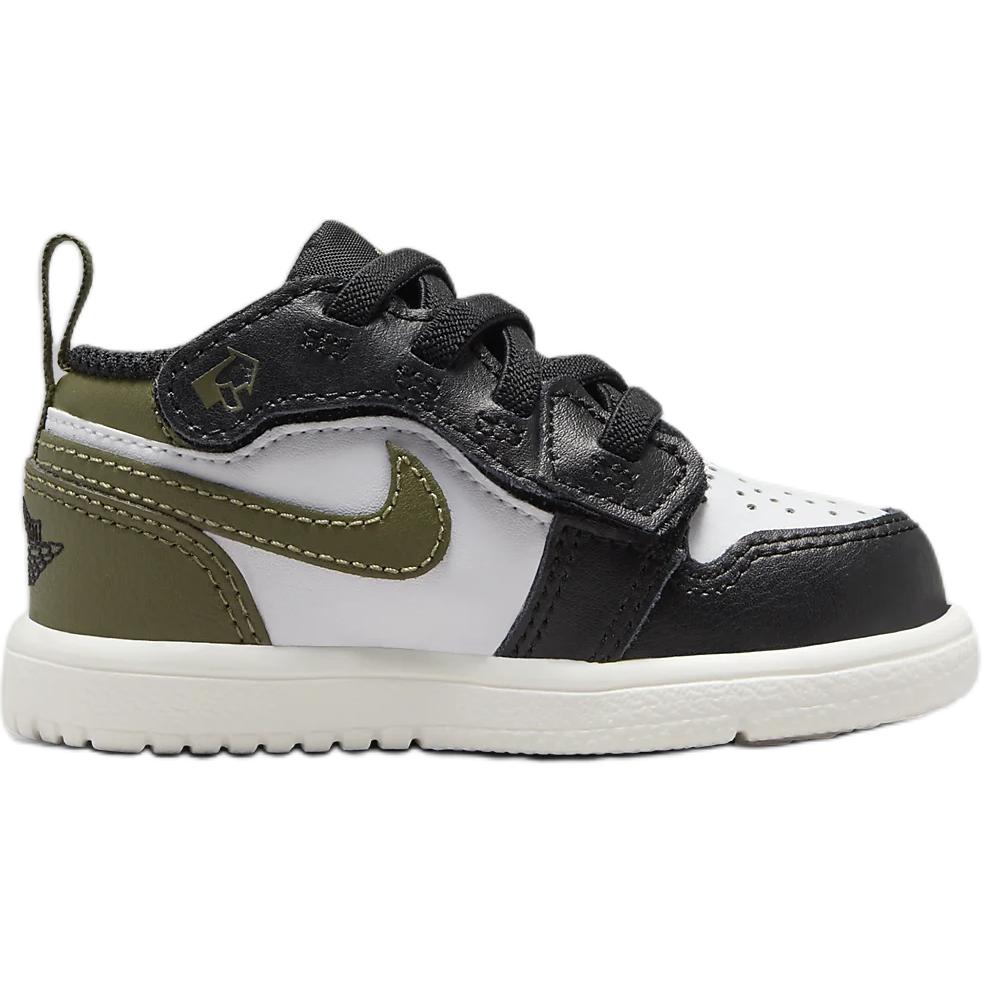 New Jordan Air Jordan 1 Anti-Slip Wear-Resistant Low-Top Toddler Shoes Black White Green Infant And Toddler DR9747-092