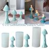 1 Pc Mushroom Shape Mold 3D Mushroom Resin Silicone Mould for DIY Gypsum Baking Mould Jelly Fondant Decors