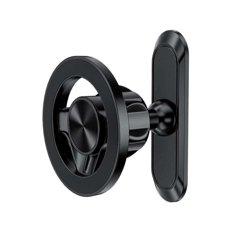360 Rotatable Magnetic Phone Holder Strong Load Bearing Double-sided Magnetic Phone Mount Gym чёрный