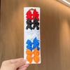 10Pcs/set Solid BB Hair Clips For Cute Girls Ribbon Bowknots Boutique Barrettes Hairpins Headwear Kids Hair Accessories Gifts