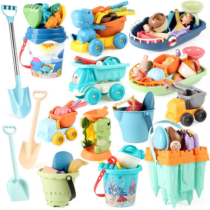 Kids' Beach Sand Toy Set: Bucket, Shovel, Hourglass & More for Outdoor Fun