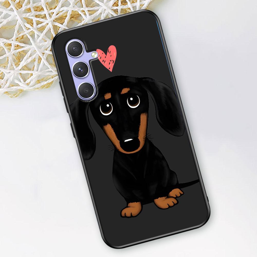 

Dachshund Silhouette Dog Case for Samsung Galaxy A51 A53 A54 A31 A52 A12 A13 A21s A22 A32 A11 A22 A33 A41 A52s TPU Phone Cover Samsung A21