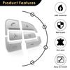 Hot Interior Mouldings 12Pcs Car Styling Steering Wheel Button Covers Trim Stickers For Mercedes Benz GLC X253 2015 2016 & C Cla