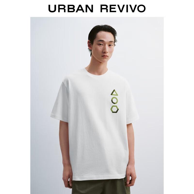 UR Men s Color Block Embroidered Short Sleeve T-Shirt XS