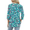 Camisas de Manga 3/4 Heley para Mujer Moda Verano Blusas Ropa para Vacaciones en la Playa