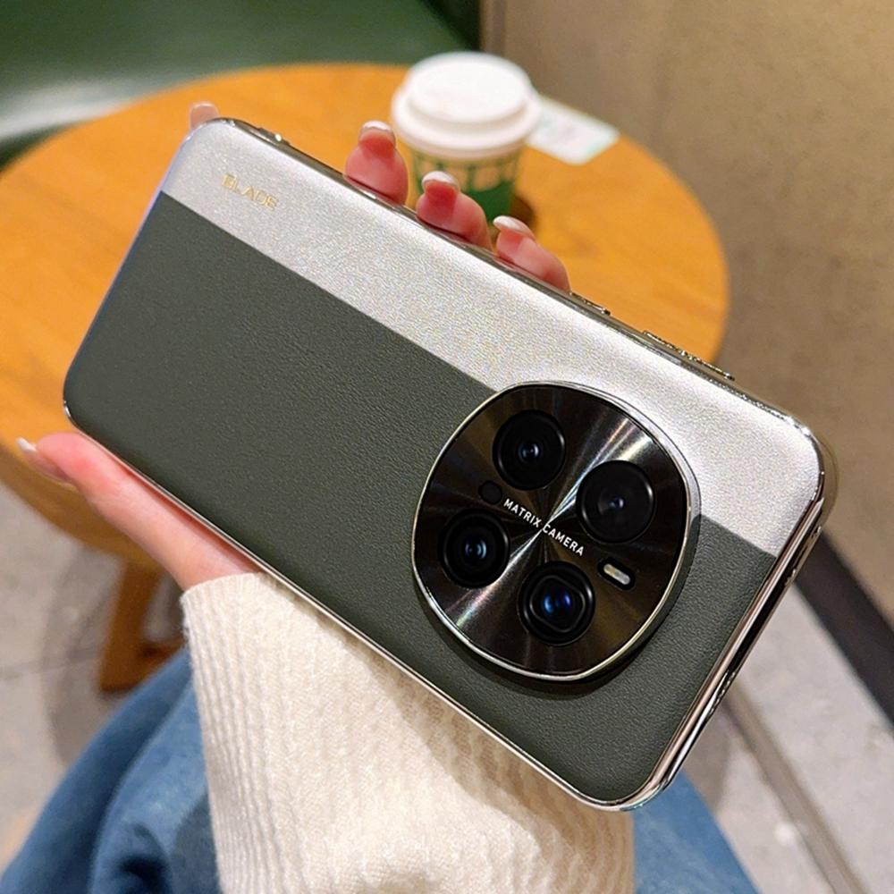 Etui na Honor Magic7 Pro 5G Łączone Skóra PU+TPU Elektroplaterowana Osłona na Telefon