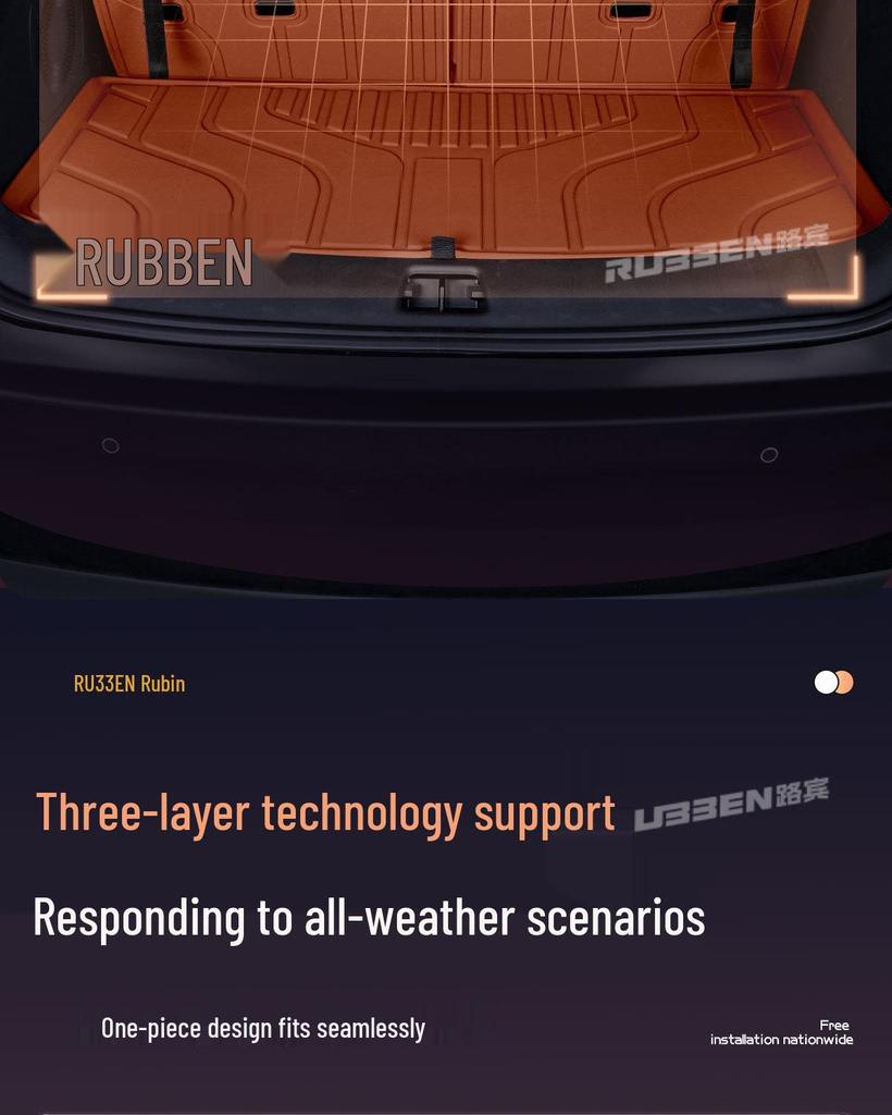 Leapmotor C16 Full Trunk Mat for 2026 Five/Six-Seater Interior Modifications