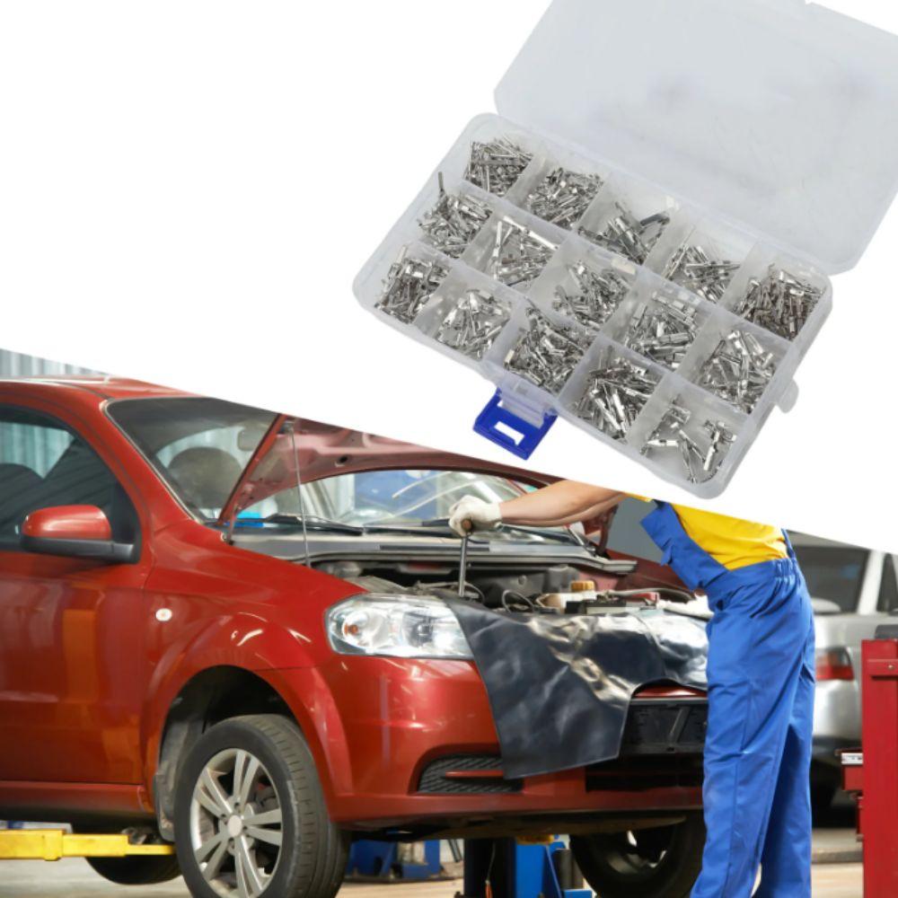 290PCS Wire Terminal Pins 21Type Electric Connector Pin Electric Non-Insulated Plug Car Electrical