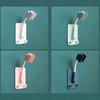 360 Degrees Rotatable Double Hook Punch-free Wall-Mount Shower Spray Head Holder