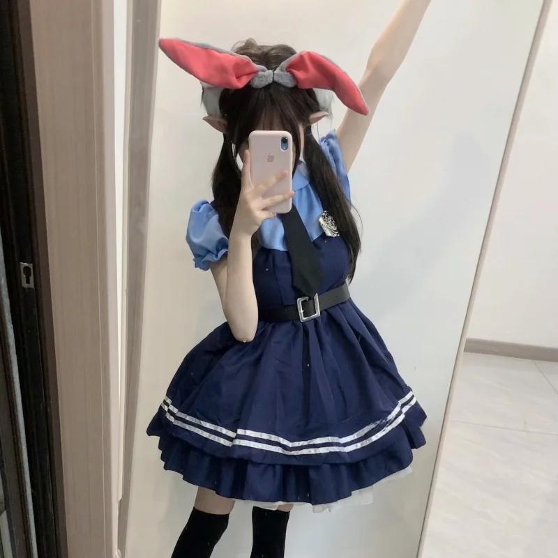 Kawaii Japonés Anime Disfraces de Conejito Mujeres Love Live Cosplay Espectáculo de Animación Dulce Lolita Conejo Juego de Rol Fiesta Escenario Ropa