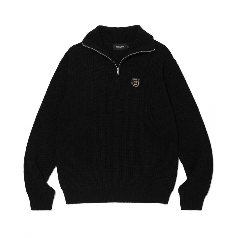 

MAHAGRID CREST HALF KNIT BLACKMG2CFMK681A