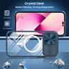 Slide Camera Lens Protector Armor Case For iPhone 15 13 14 Plus 11 12 Pro Max For Magsafe Shockproof Armor Bumpers Clear Cover