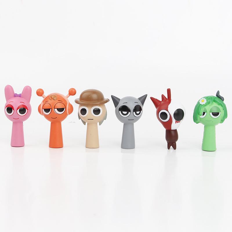 Cartoon Anime Rhythm Box Doll: Kids' Toy Car Trendy Cake Decoration – 24 Grids Blind Box