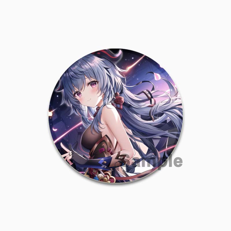 32/44/58MM Alloy Pins for Backpack Hat  Icon Cartoon Brooch  Genshin Impact Pin Fashion Jewelry Accessory