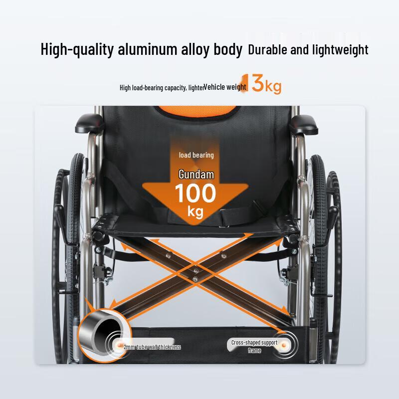 Yuwell H062 Lightweight Folding Smart Wheelchair