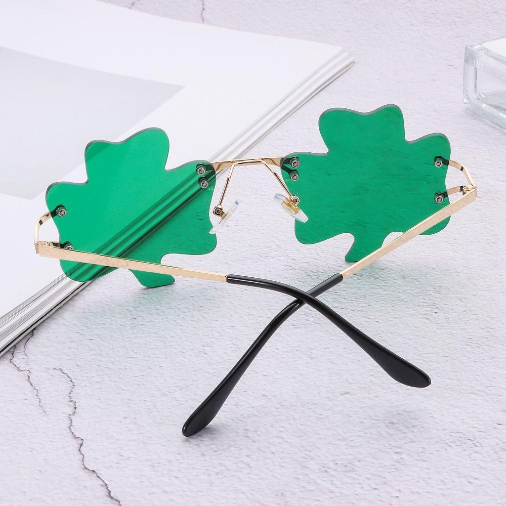 

Модные солнцезащитные очки Irish Shamrock без оправы для женщин и мужчин