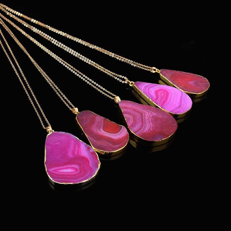 Hot Natural Crystal Quartz Healing Point Chakra Bead Gemstone Necklace Pendant SUN