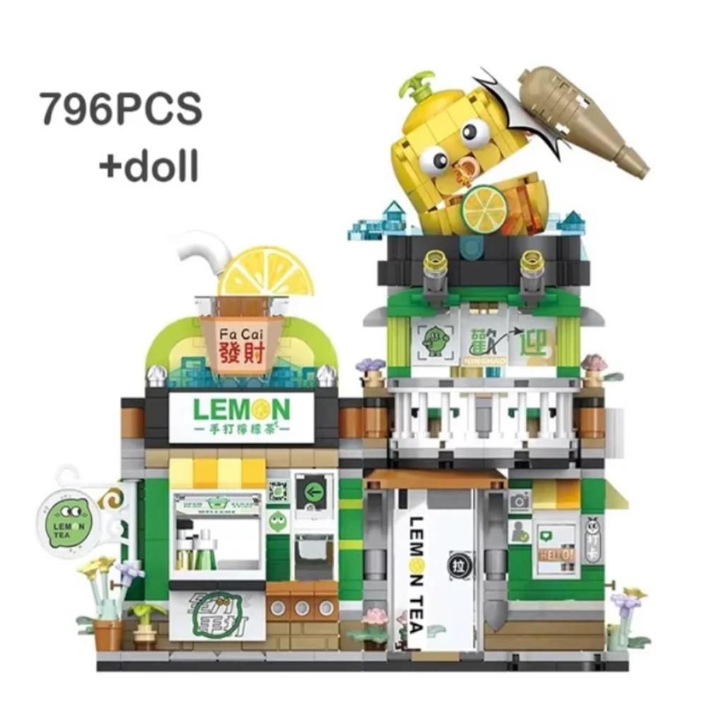 Creative cute flowers for children construction decoration Homemade model DIY building blocks toy assembly toy Christmas gift