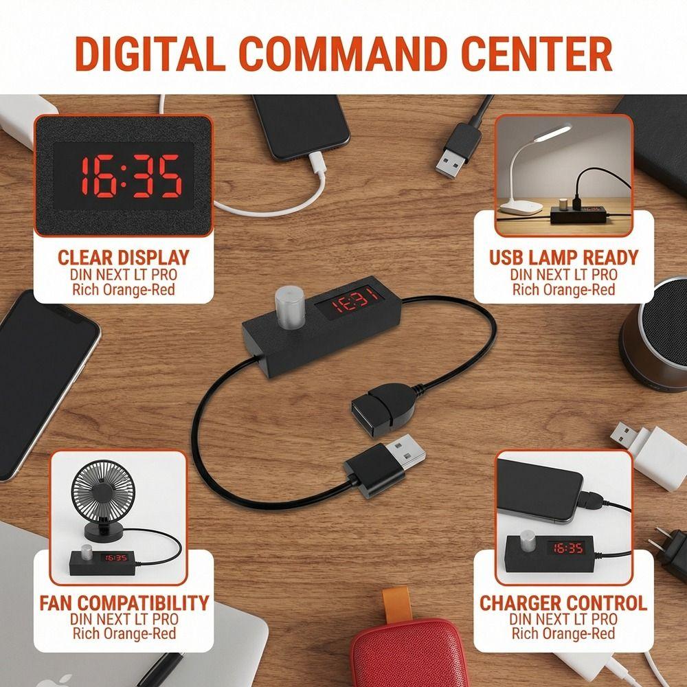 Display Digitale Acquario Interruttore Timer USB Timer Regolabile Interruttore Timer Efficiente Cavo Alimentatore Portatile Acquario
