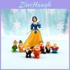 Charmante Sneeuwwitje en de Zeven Dwergen Miniatuur Figuren 8 stuks Voor Poppenhuis Decoratie