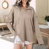 2024 European & American Autumn/Winter Women's Fashion: Trendy Street Style Loose Lapel Zip-Up
