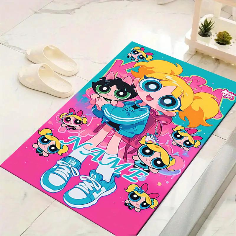 Custom 1Pc Powerpuff Girls Adventure Rug Office Carpet Indoor Outdoor Entrance Doormat Nonslip Soft And Comfortable Living Room D2915230
