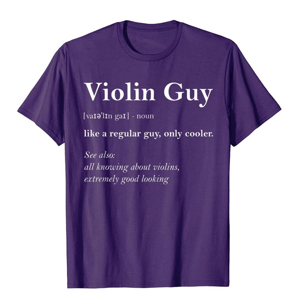 Violin Guy Definition Funny Boy Violin Gift Violin Player TShirt Comfortable Tops Tees For Boys Cotton T Shirt Slim Fit Funny