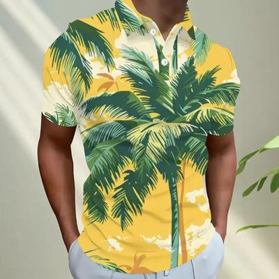 New Product New Men's 3D Printed Trendy Casual Versatile Summer Versatile Short Sleeve Polo Shirt