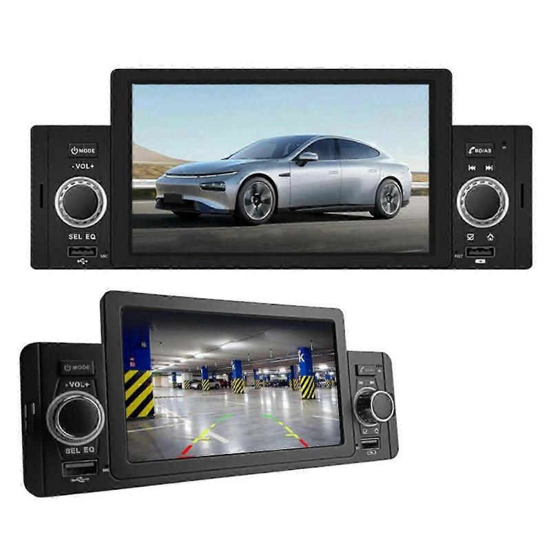 5 inch Autoradio CarPlay Android Auto Bluetooth GPS Navi 1 DIN Touch Screen MP5 Player fL