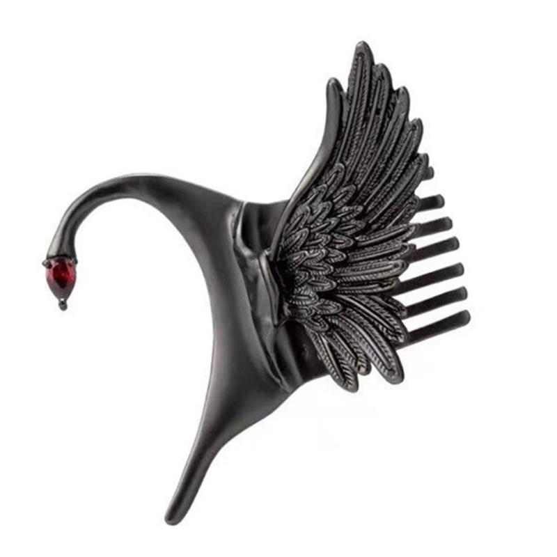 

Portable Convertible Feathers Earring Clip Detachable Hair Accessory Polished Alloy Designs