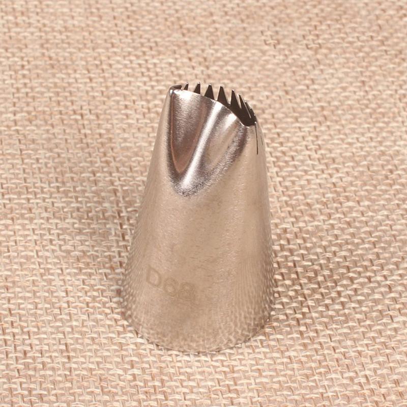 1pc/1set Pastry Nozzles For Cream Icing Piping Nozzles Cake Decoration Tips Eclairs Puff Rose Cake Nozzles Tips Confectionery