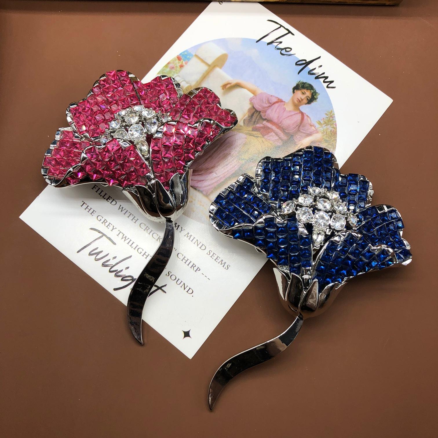 XILIANGFEIZI New Model Rose Flower Brooch Women s Festival Gift Fashion Luxury Flower Pin Wedding Accessories
