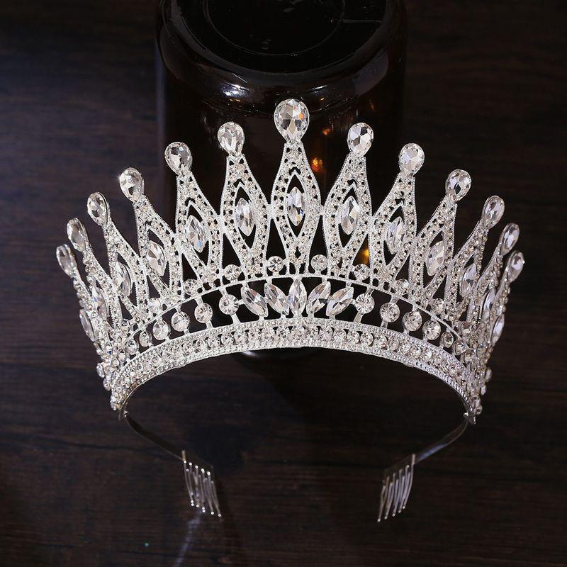 2024 New Arrival Crown Headdress Bridal Hair Accessories Fancy Fashion Crown Baroque Performance Pageant Miss World
