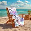 1pc KPop Demon Hunters10 Beach Towel, Comfortable and Thick, and Swimming/Bath/Picnic/Camping Towel, Suitable for Seaside Beaches