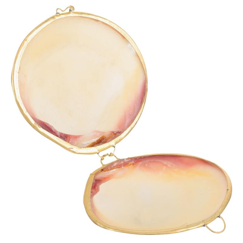 Perlmuschel Aufbewahrungsbox Zarte Ringbox Ohrring Schick Schmuck Schreibtisch Dekoration Kleiner Halskettenbehälter